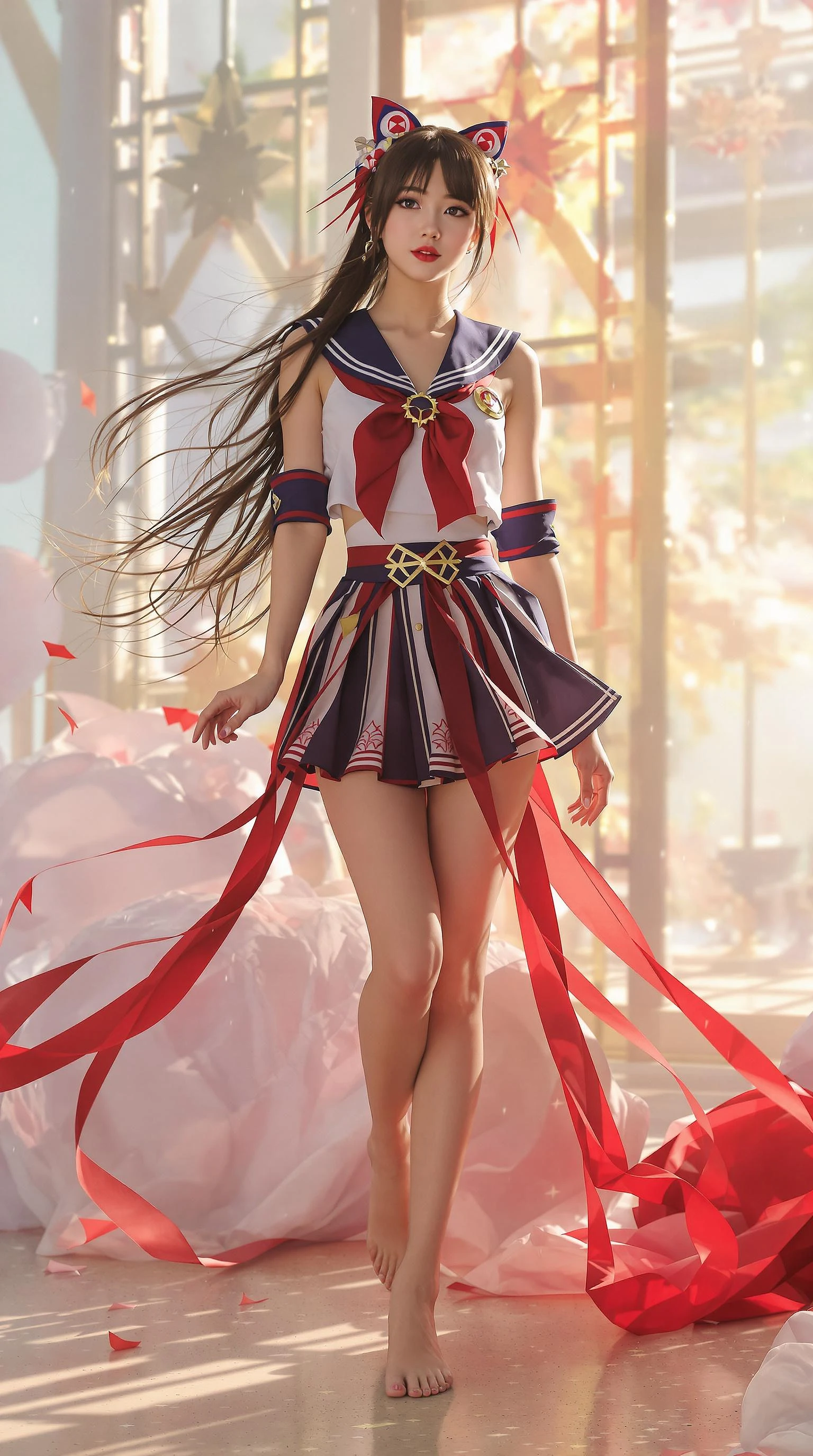 Elegant Japanese Sailor Moon: Hyperrealistic 8K Cinematic Photography Image Prompt - Chinageju