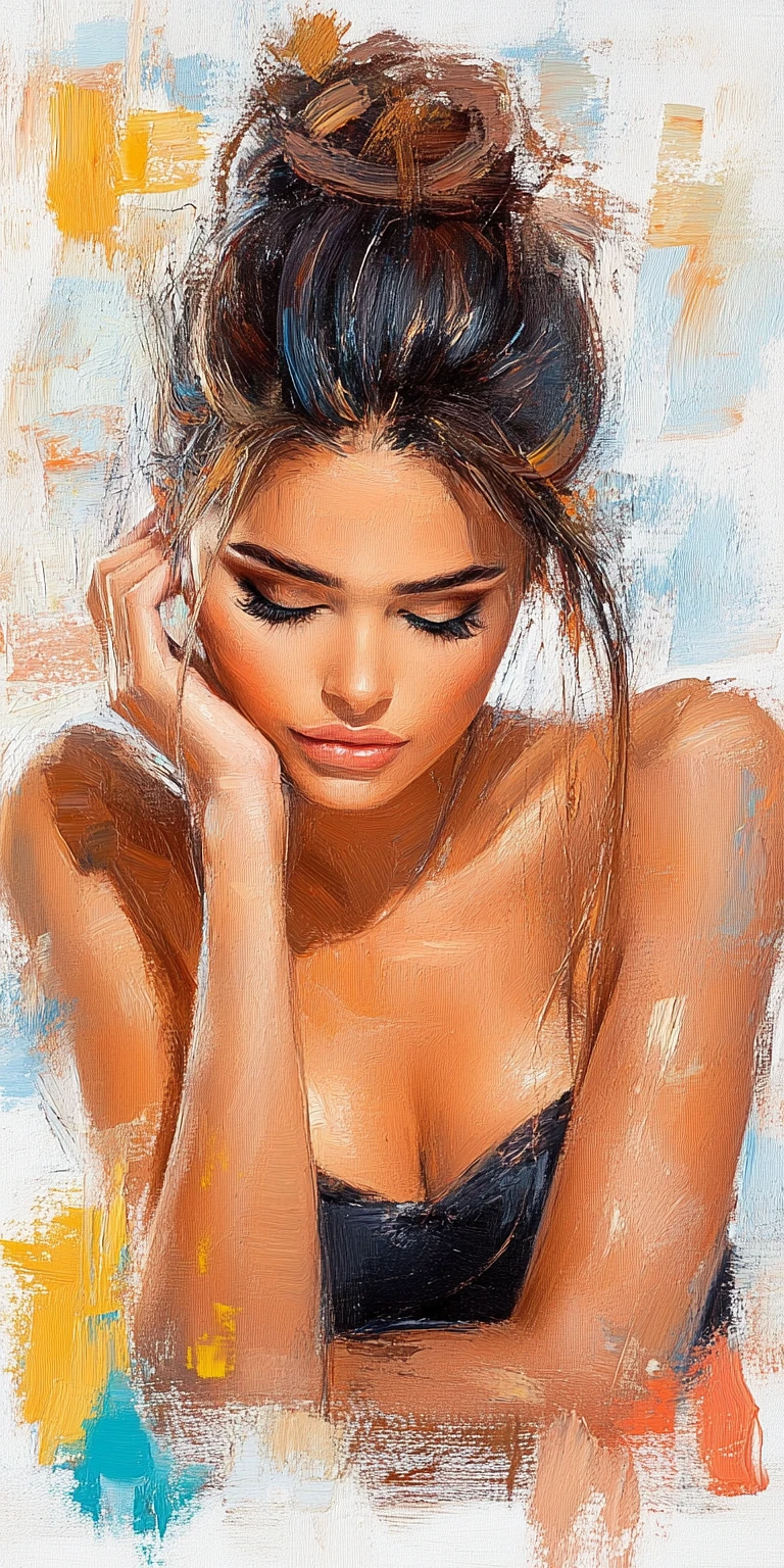 Woman in a Black Dress Image Prompt - Chinageju