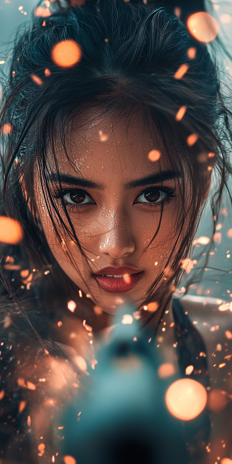 Stunning Hyperrealistic Female Pirate Full-Length Photo Portrait: Cinematic Lighting Image Prompt - Chinageju